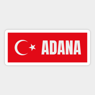 Adana City in Turkish Flag Sticker